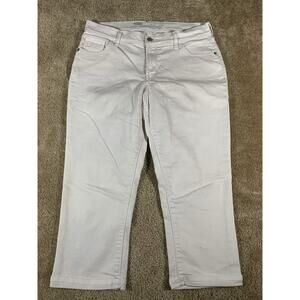 Old Navy The Sweetheart Capris Bright White Denim Jeans Women’s Size 10 #360